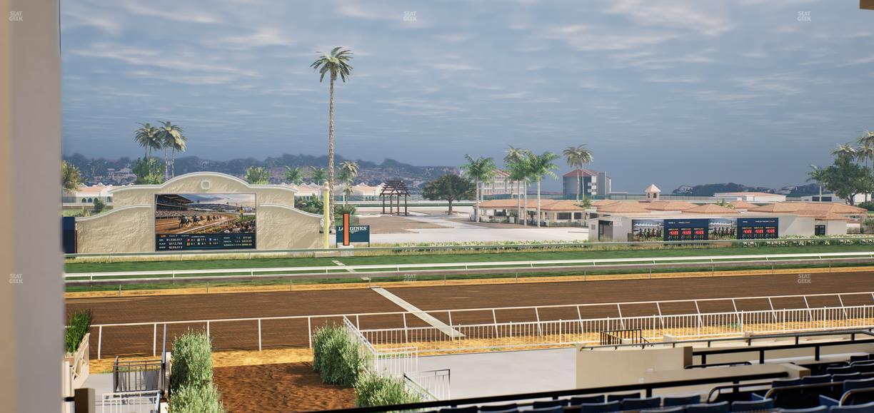 Del Mar Thoroughbred Club - Section Stretch Run Box 5 F Lvl 3 Seat View