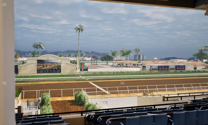 Del Mar Thoroughbred Club - Section Stretch Run Box 5 F Lvl 3 Seat View