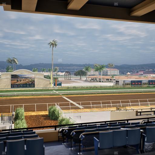 Del Mar Thoroughbred Club - Section Stretch Run Box 5 F Lvl 3 Seat View