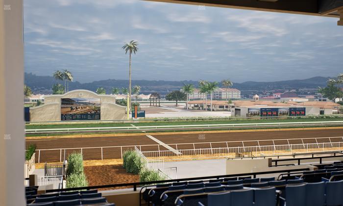 Del Mar Thoroughbred Club - Section Stretch Run Box 5 F Lvl 3 Seat View