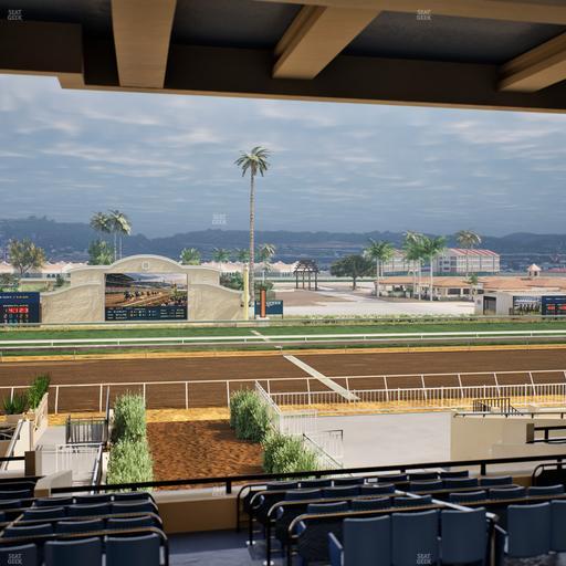 Del Mar Thoroughbred Club - Section Stretch Run Box 5 G Lvl 3 Seat View