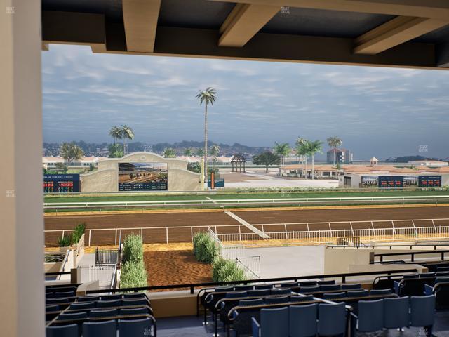 Del Mar Thoroughbred Club - Section Stretch Run Box 5 G Lvl 3 Seat View