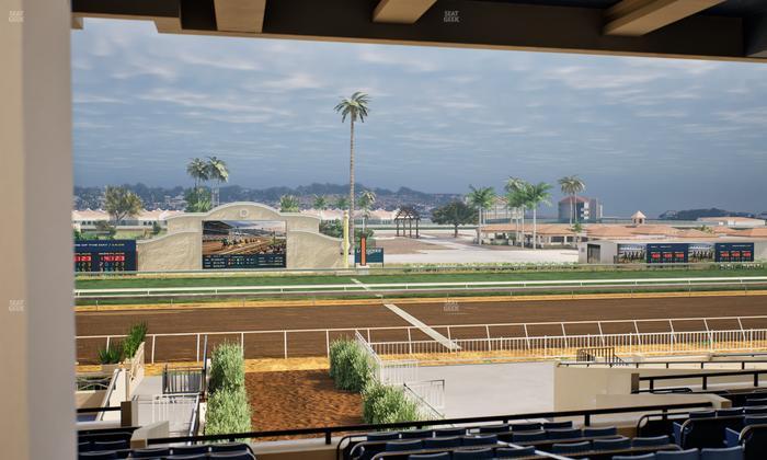 Del Mar Thoroughbred Club - Section Stretch Run Box 5 G Lvl 3 Seat View