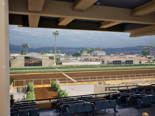 Del Mar Thoroughbred Club - Section Stretch Run Box 5 H Lvl 3 Seat View
