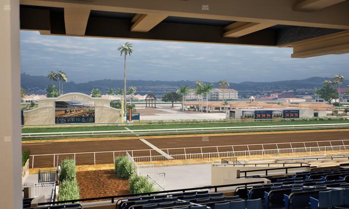 Del Mar Thoroughbred Club - Section Stretch Run Box 5 H Lvl 3 Seat View