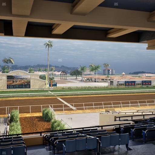 Del Mar Thoroughbred Club - Section Stretch Run Box 5 H Lvl 3 Seat View