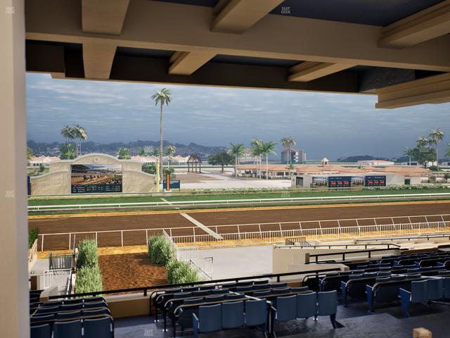 Del Mar Thoroughbred Club - Section Stretch Run Box 5 H Lvl 3 Seat View