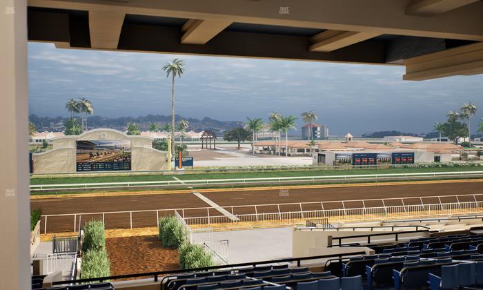 Del Mar Thoroughbred Club - Section Stretch Run Box 5 H Lvl 3 Seat View