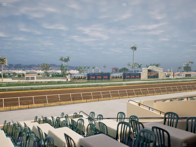 Del Mar Thoroughbred Club - Section Stretch Run Box 50 A Lvl 2 Seat View