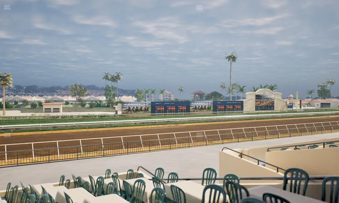 Del Mar Thoroughbred Club - Section Stretch Run Box 50 A Lvl 2 Seat View