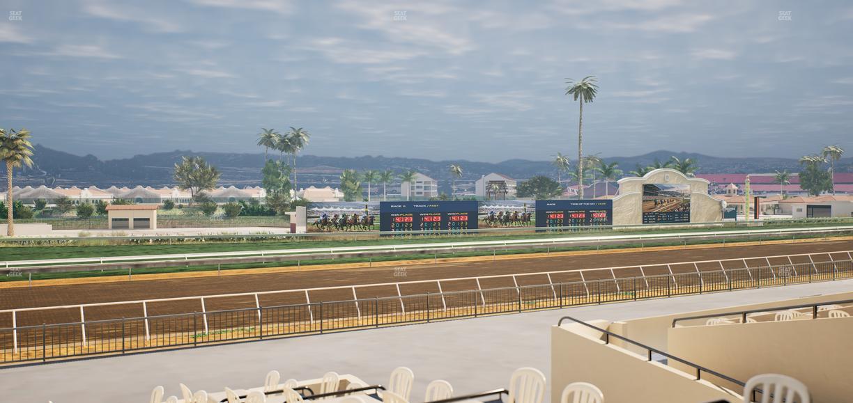 Del Mar Thoroughbred Club - Section Stretch Run Box 50 A Lvl 2 Seat View