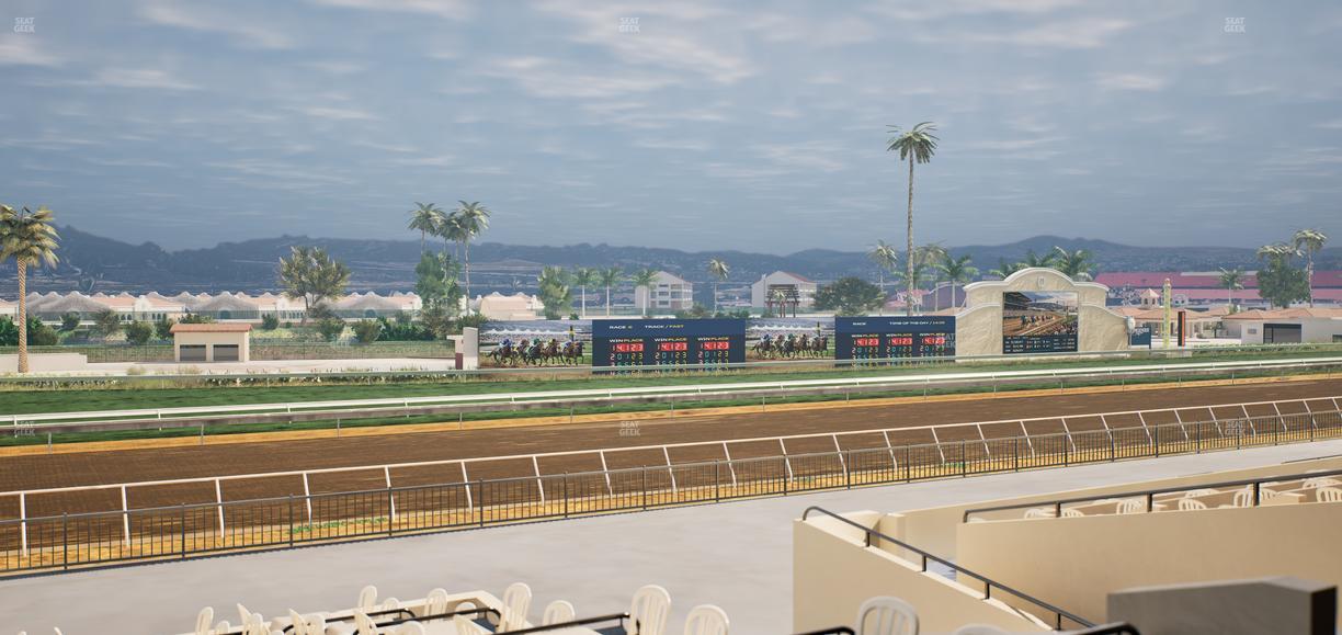 Del Mar Thoroughbred Club - Section Stretch Run Box 50 B Lvl 2 Seat View