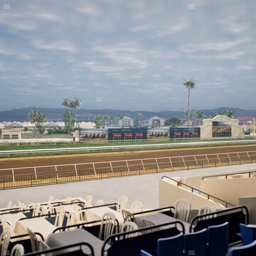 Del Mar Thoroughbred Club - Section Stretch Run Box 50 B Lvl 2 Seat View