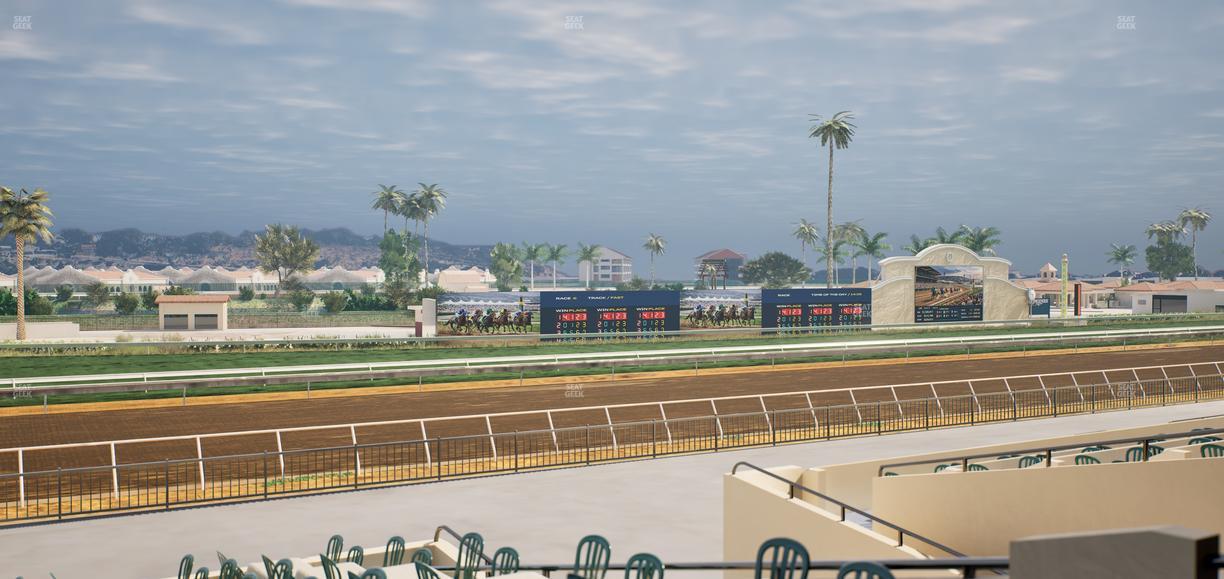 Del Mar Thoroughbred Club - Section Stretch Run Box 50 B Lvl 2 Seat View