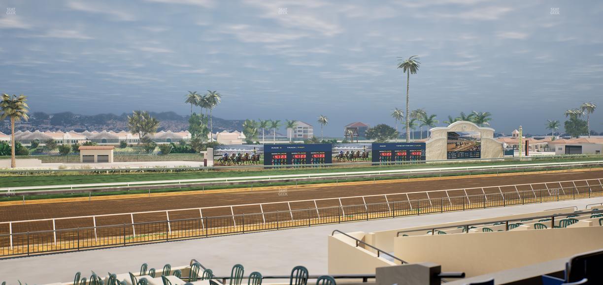 Del Mar Thoroughbred Club - Section Stretch Run Box 50 C Lvl 2 Seat View
