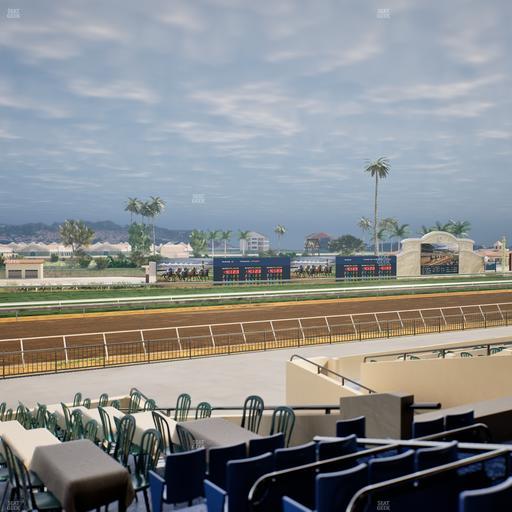 Del Mar Thoroughbred Club - Section Stretch Run Box 50 C Lvl 2 Seat View