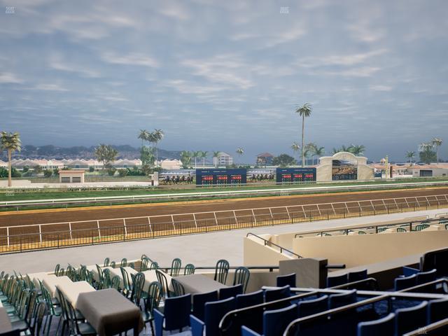 Del Mar Thoroughbred Club - Section Stretch Run Box 50 C Lvl 2 Seat View