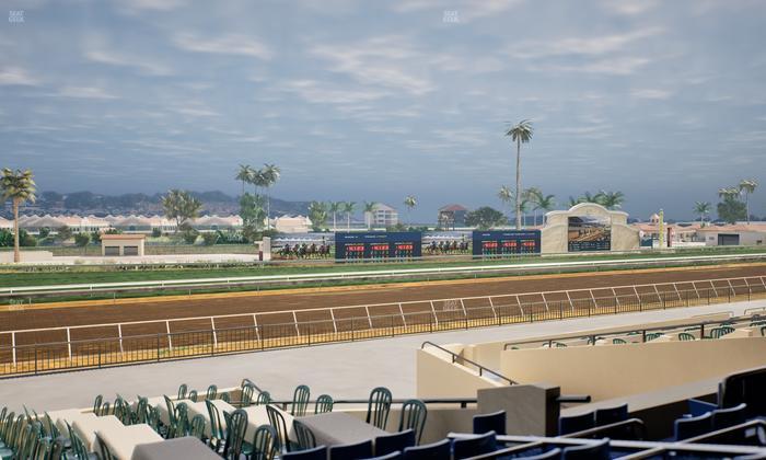 Del Mar Thoroughbred Club - Section Stretch Run Box 50 C Lvl 2 Seat View