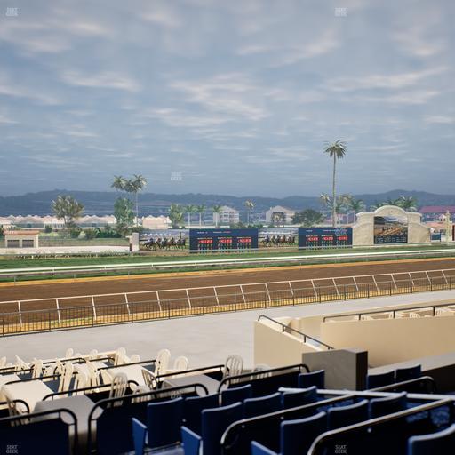 Del Mar Thoroughbred Club - Section Stretch Run Box 50 C Lvl 2 Seat View