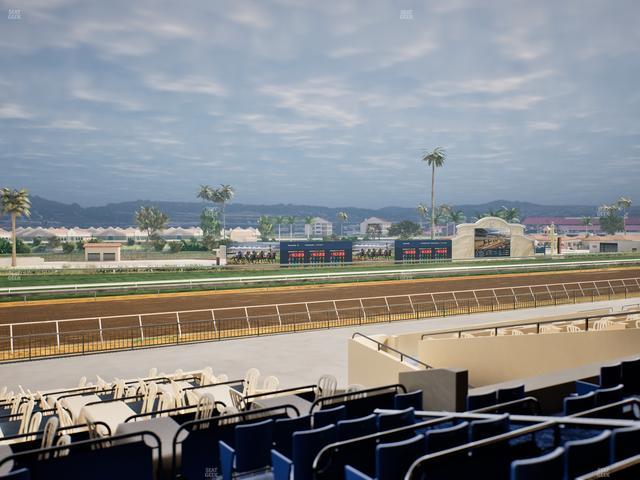 Del Mar Thoroughbred Club - Section Stretch Run Box 50 C Lvl 2 Seat View