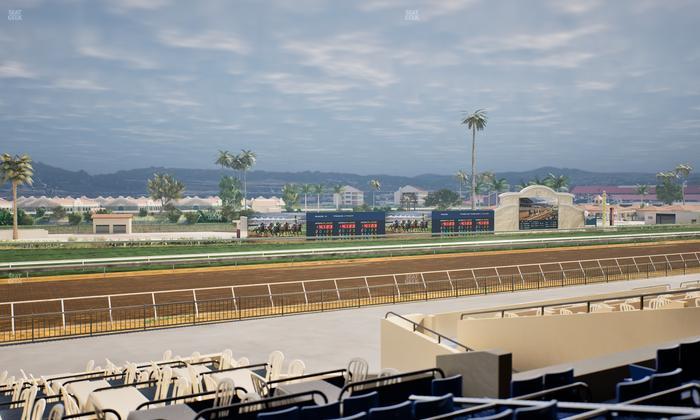 Del Mar Thoroughbred Club - Section Stretch Run Box 50 C Lvl 2 Seat View