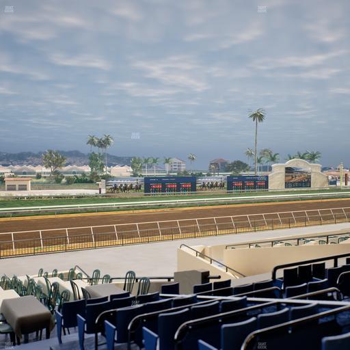 Del Mar Thoroughbred Club - Section Stretch Run Box 50 D Lvl 2 Seat View