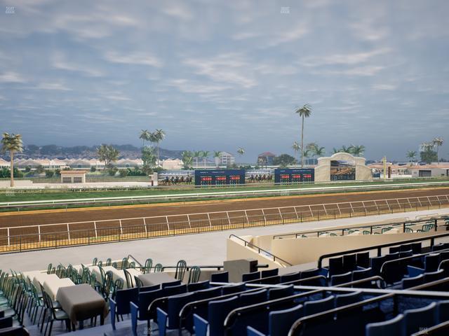Del Mar Thoroughbred Club - Section Stretch Run Box 50 D Lvl 2 Seat View