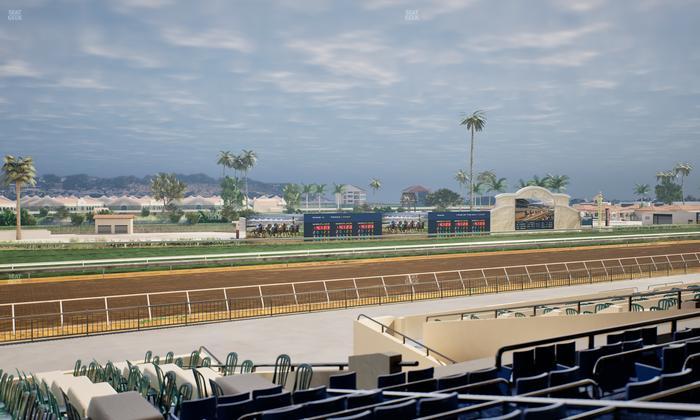 Del Mar Thoroughbred Club - Section Stretch Run Box 50 D Lvl 2 Seat View