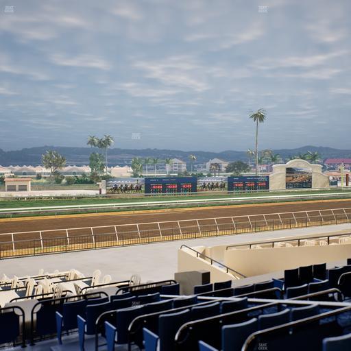 Del Mar Thoroughbred Club - Section Stretch Run Box 50 D Lvl 2 Seat View