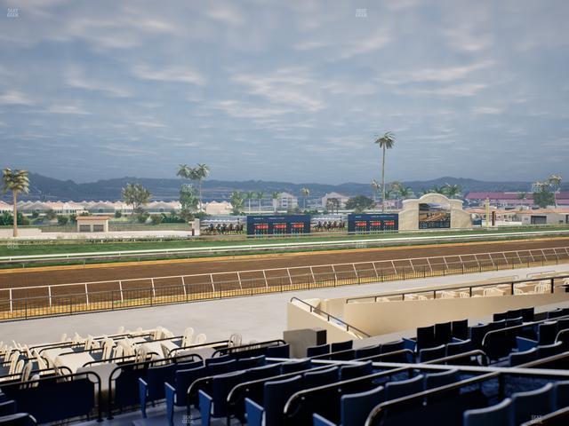 Del Mar Thoroughbred Club - Section Stretch Run Box 50 D Lvl 2 Seat View