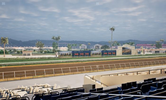 Del Mar Thoroughbred Club - Section Stretch Run Box 50 D Lvl 2 Seat View