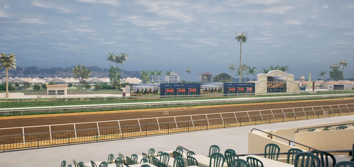 Del Mar Thoroughbred Club - Section Stretch Run Box 51 A Lvl 2 Seat View