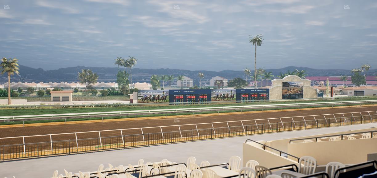 Del Mar Thoroughbred Club - Section Stretch Run Box 51 B Lvl 2 Seat View