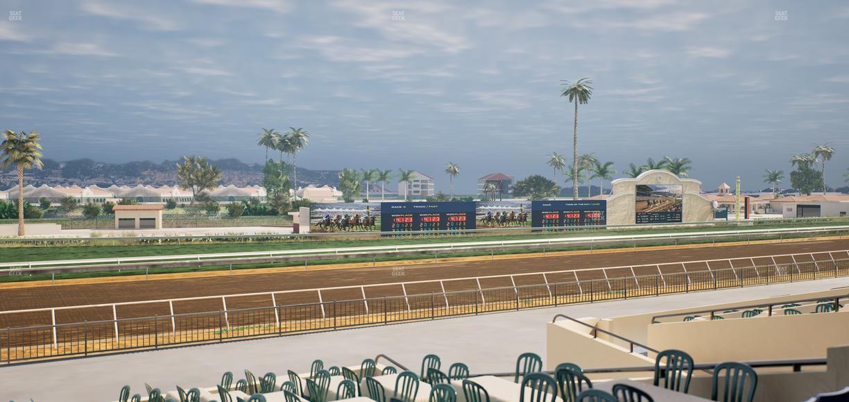 Del Mar Thoroughbred Club - Section Stretch Run Box 51 B Lvl 2 Seat View