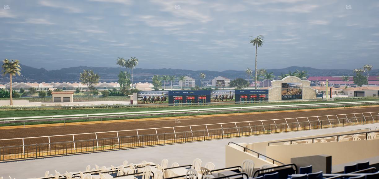 Del Mar Thoroughbred Club - Section Stretch Run Box 51 C Lvl 2 Seat View