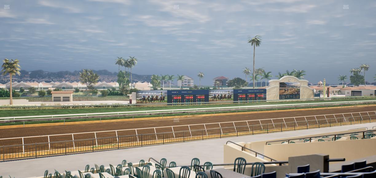 Del Mar Thoroughbred Club - Section Stretch Run Box 51 C Lvl 2 Seat View