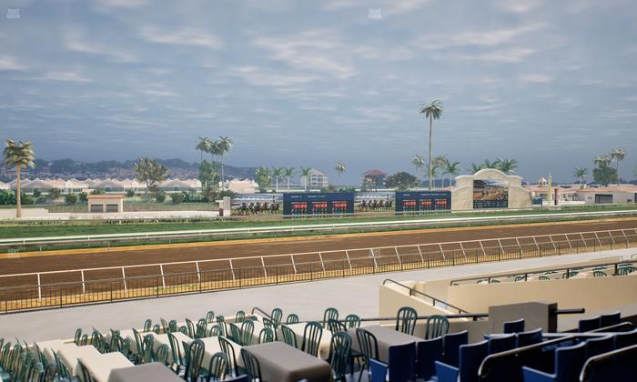 Del Mar Thoroughbred Club - Section Stretch Run Box 51 C Lvl 2 Seat View