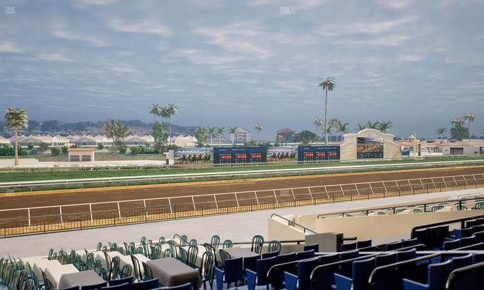 Del Mar Thoroughbred Club - Section Stretch Run Box 51 D Lvl 2 Seat View