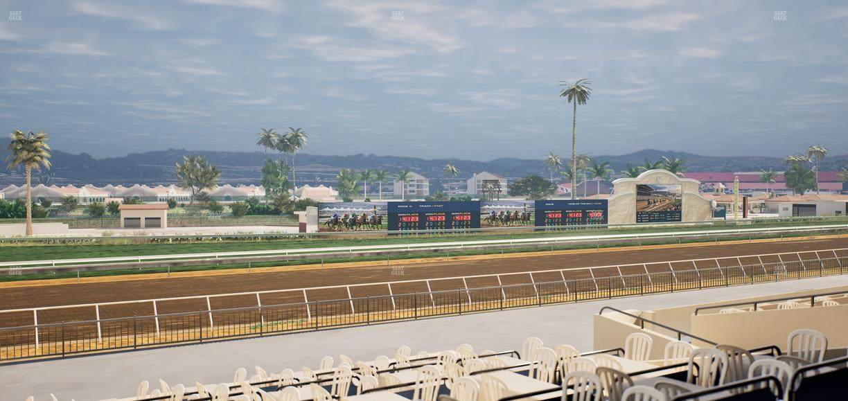 Del Mar Thoroughbred Club - Section Stretch Run Box 52 B Lvl 2 Seat View