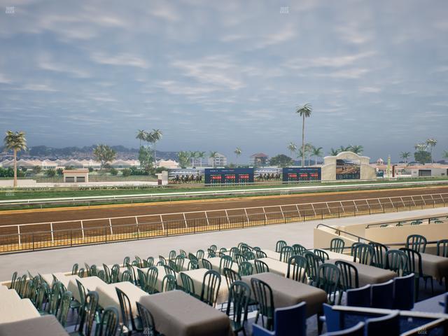 Del Mar Thoroughbred Club - Section Stretch Run Box 52 B Lvl 2 Seat View