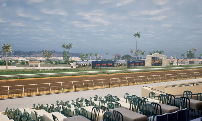 Del Mar Thoroughbred Club - Section Stretch Run Box 52 B Lvl 2 Seat View