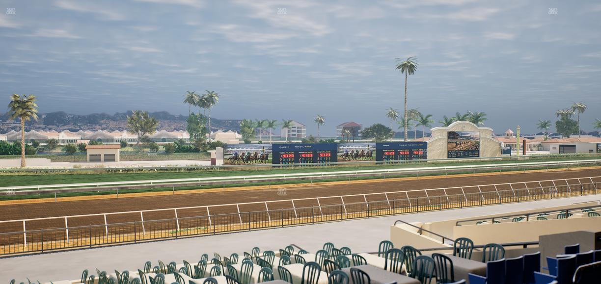 Del Mar Thoroughbred Club - Section Stretch Run Box 52 C Lvl 2 Seat View