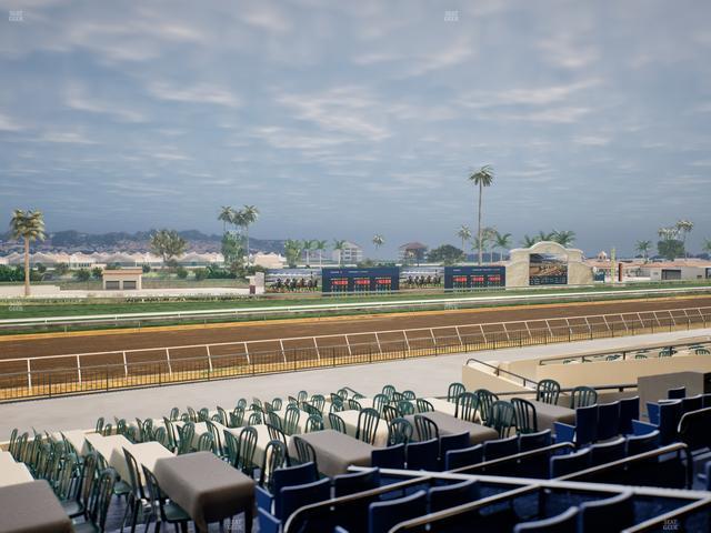 Del Mar Thoroughbred Club - Section Stretch Run Box 52 C Lvl 2 Seat View