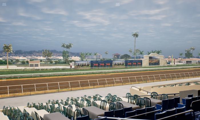 Del Mar Thoroughbred Club - Section Stretch Run Box 52 C Lvl 2 Seat View
