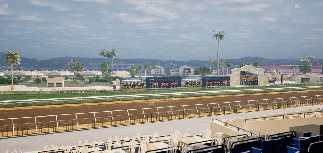 Del Mar Thoroughbred Club - Section Stretch Run Box 52 C Lvl 2 Seat View