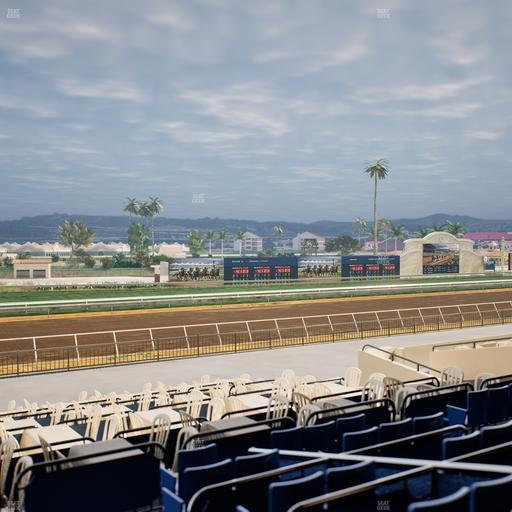 Del Mar Thoroughbred Club - Section Stretch Run Box 52 C Lvl 2 Seat View