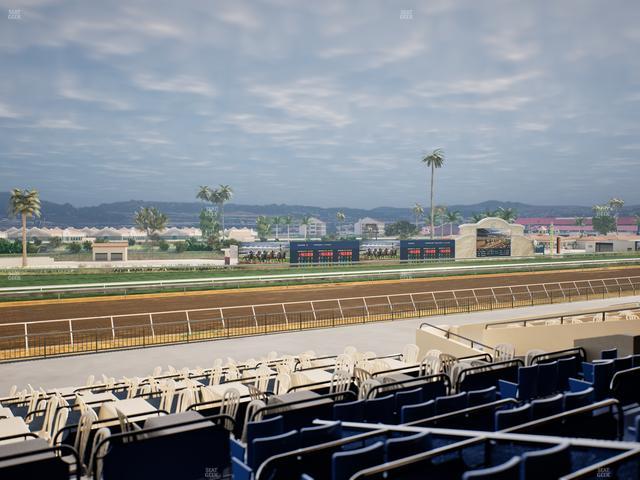 Del Mar Thoroughbred Club - Section Stretch Run Box 52 C Lvl 2 Seat View
