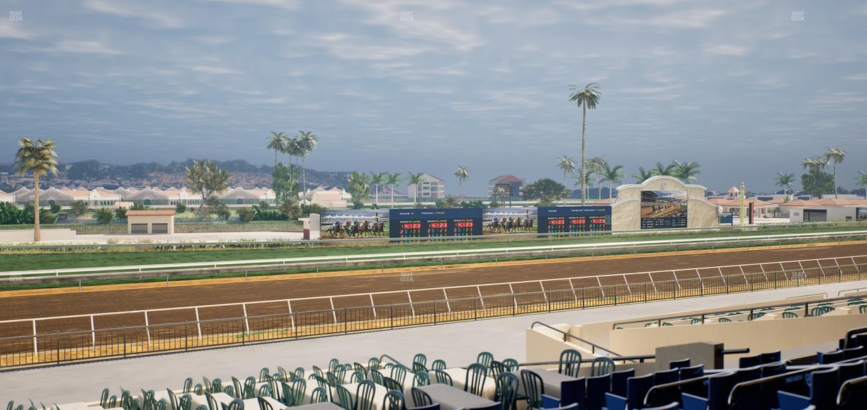 Del Mar Thoroughbred Club - Section Stretch Run Box 52 D Lvl 2 Seat View