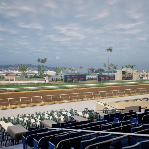 Del Mar Thoroughbred Club - Section Stretch Run Box 52 D Lvl 2 Seat View