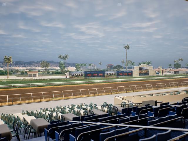 Del Mar Thoroughbred Club - Section Stretch Run Box 52 D Lvl 2 Seat View